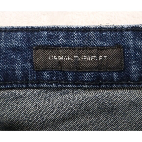 American Tall Carman Men's 35Wx35L Tapered Slim Fit Low Rise Jeans Coastal Blue - Picture 7 of 16